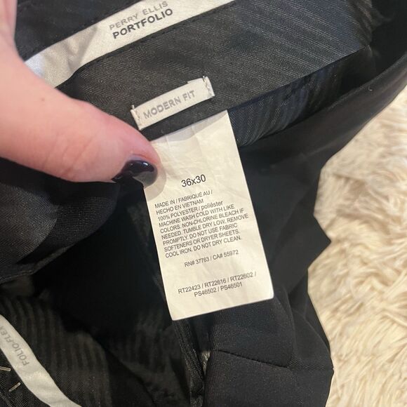 Perry Ellis Pants Men's 36X30 Black - Picture 7 of 13